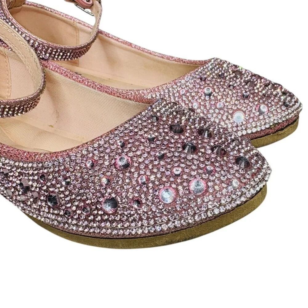 Link Mariana Jeweled Dress Shoes Girl Size 1